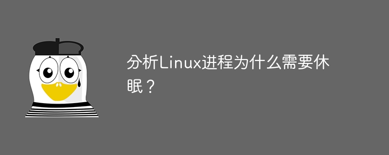 分析Linux进程为什么需要休眠？