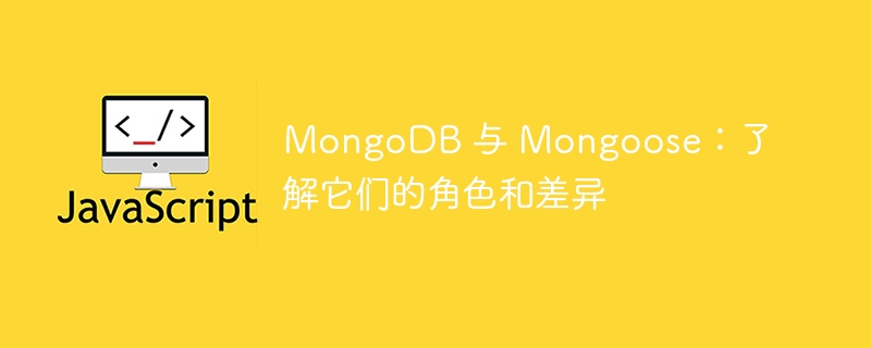 MongoDB 与 Mongoose：了解它们的角色和差异