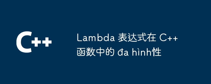 Lambda 表达式在 C++ 函数中的 đa hình性