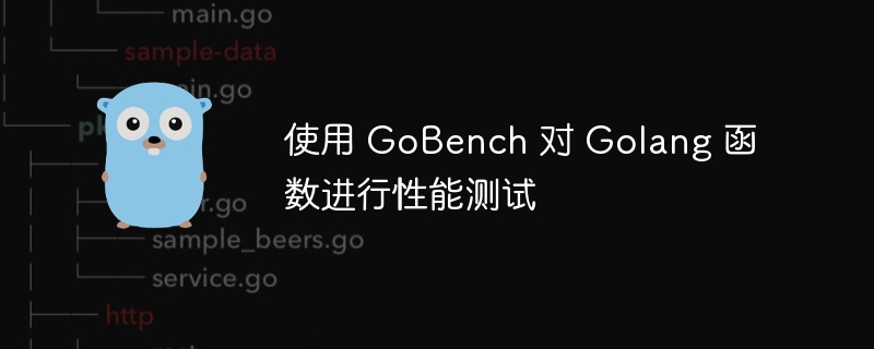 使用 GoBench 对 Golang 函数进行性能测试