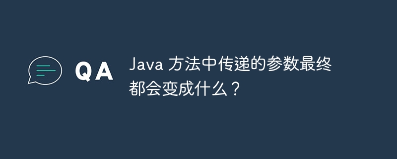 Java 方法中传递的参数最终都会变成什么？