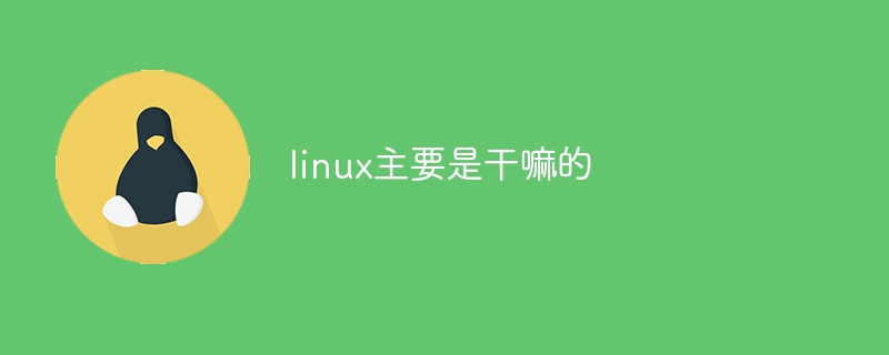 linux主要是干嘛的