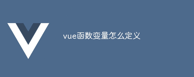 vue函数变量怎么定义