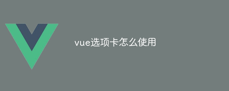 vue选项卡怎么使用