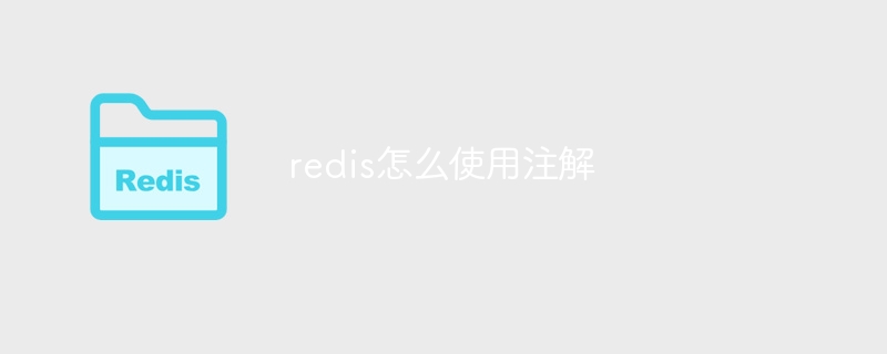 redis怎么使用注解