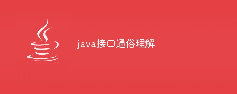 java接口通俗理解