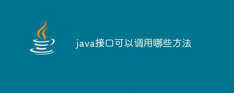 java接口可以调用哪些方法