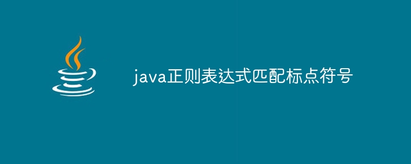 java正则表达式匹配标点符号