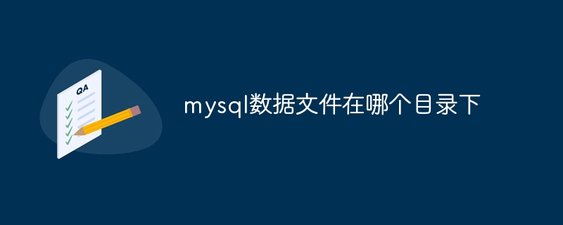 mysql数据文件在哪个目录下