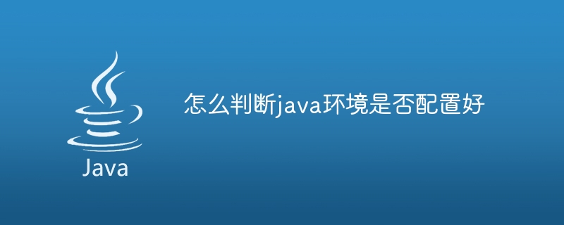 怎么判断java环境是否配置好