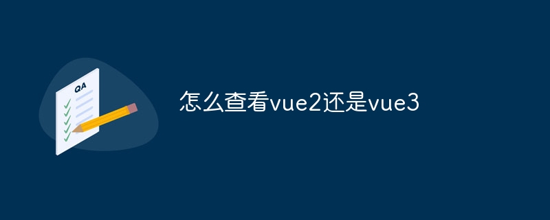 怎么查看vue2还是vue3