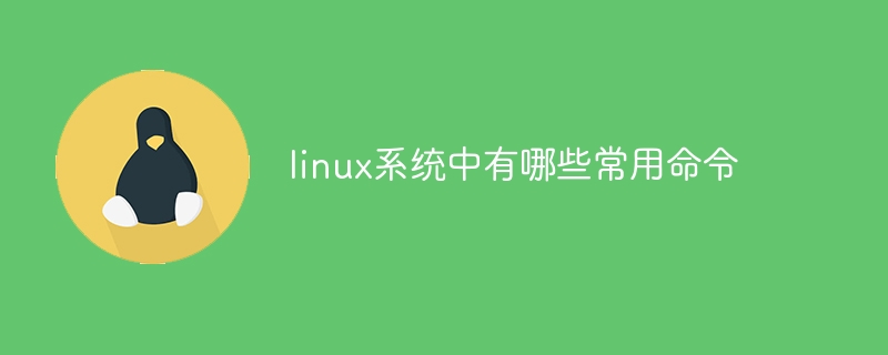 linux系统中有哪些常用命令