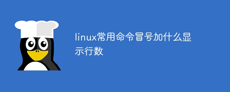 linux常用命令冒号加什么显示行数