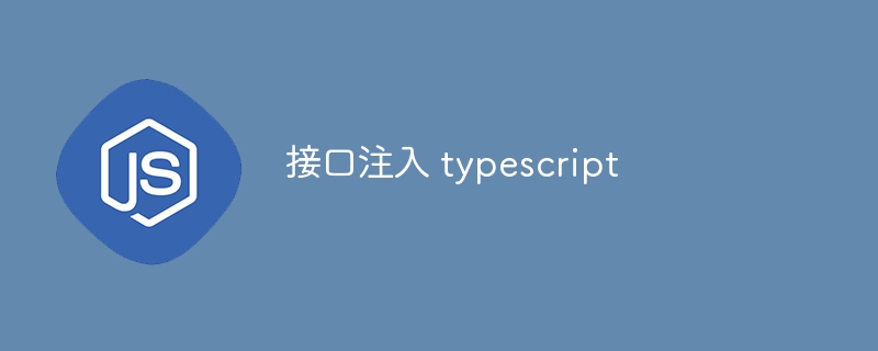 接口注入 typescript