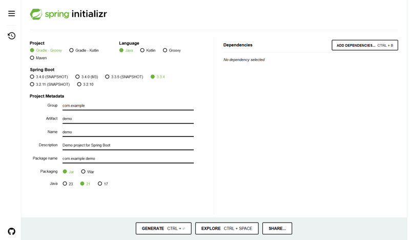 Java Spring Boot使用登录gradle项目