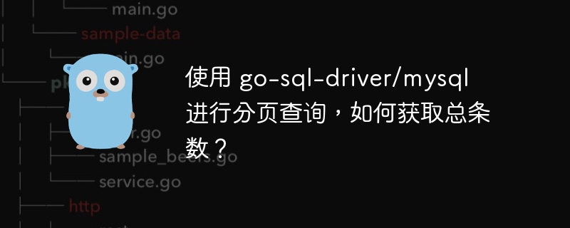 使用 go-sql-driver/mysql 进行分页查询，如何获取总条数？