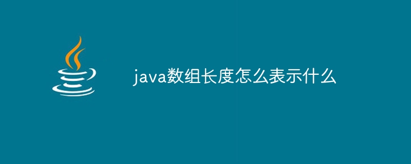 java数组长度怎么表示什么