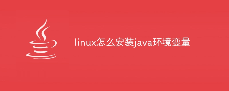 linux怎么安装java环境变量