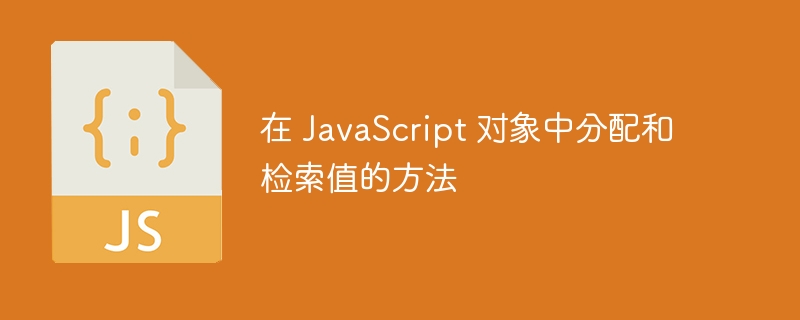 在 JavaScript 对象中分配和检索值的方法