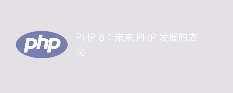 PHP 8：未来 PHP 发展的方向