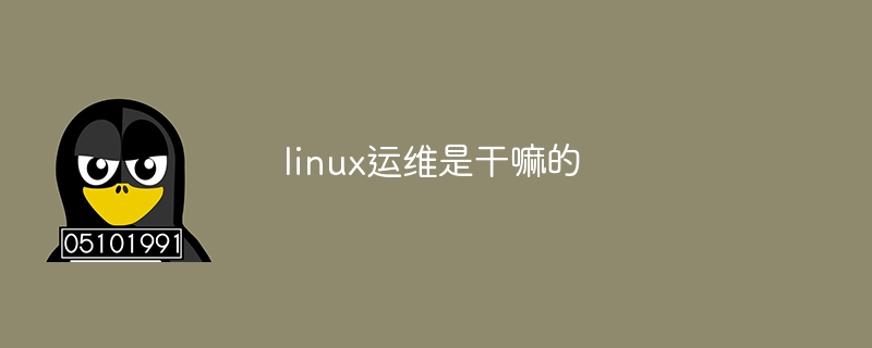 linux运维是干嘛的