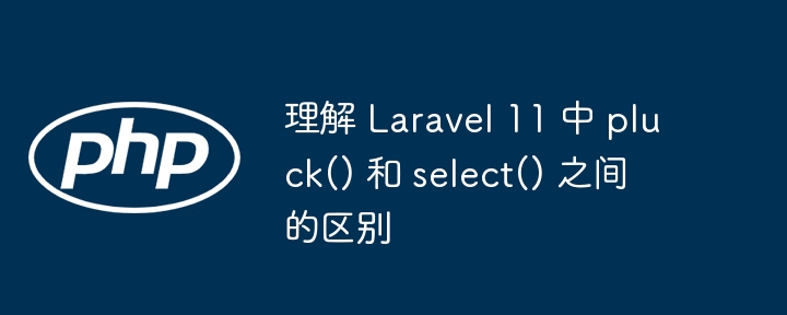 理解 Laravel 11 中 pluck() 和 sele