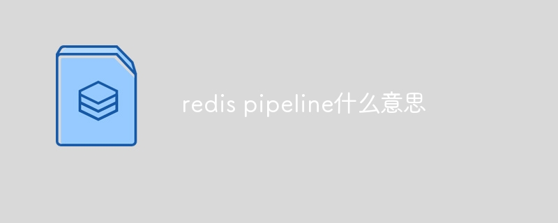 redis pipeline什么意思