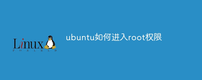 ubuntu如何进入root权限