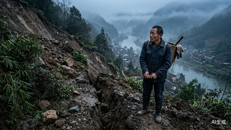 彭水山体崩塌首位预警者侯开云：头天听见落石声，次日上山见裂缝紧急疏散