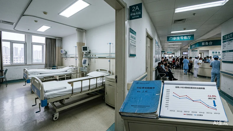 医保开支增速大幅放缓至历史低点，住院费用下降成关键变量